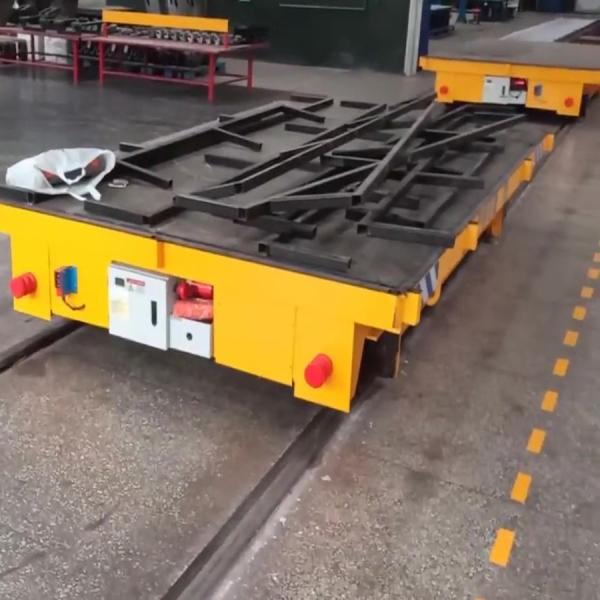Buy 20 Tons Load Rail Transfer Trolley Telecontrol Operate Safety Sensors Control at wholesale prices
