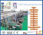 PLC UHT Milk Processing Line For High Temperature Pasteurized Soy Milk / Organic