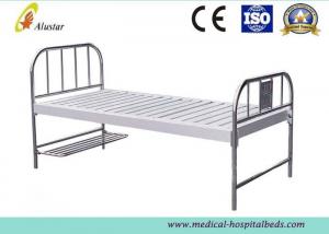 China Custom Flat Medical Hospital Beds With Foot Board Stainless Steel Hole Punching ALS-FB003 on sale