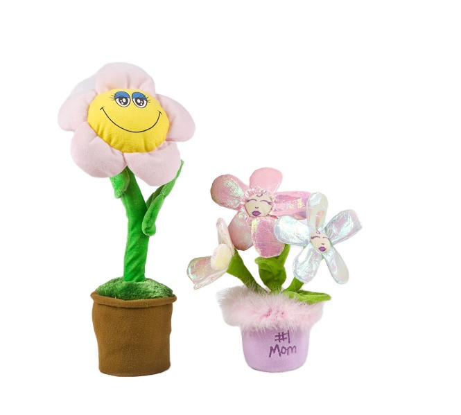 40cm Dancing And Singing Potted Plush Funny Flower Toy Home Decoration Flower