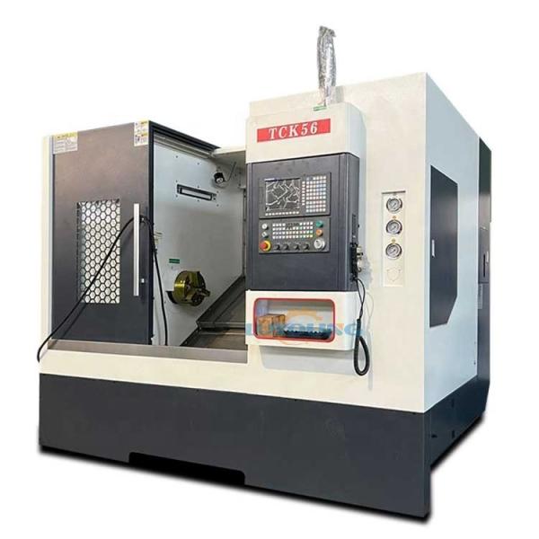 Buy 66mm Spindle Bore TCK56 Cnc Lathe Turning Center with Y Axis and C Axis Slant Bed at wholesale prices