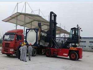 Quality Red New Container Handling Equipment With 71400 Kgs Unload Capacity for sale