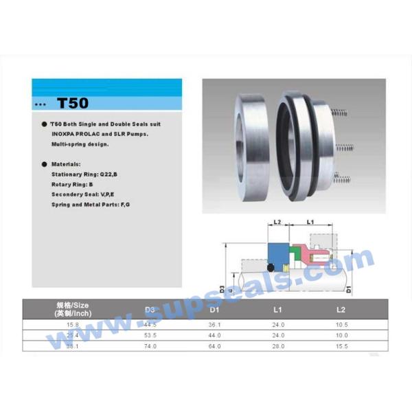 Inoxpa Pump & Prolac Pump Mechanical Seal 0.625'' 1'' 1.5''