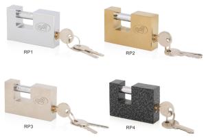 High Security Padlock Rectangular Iron Padlock Secure Padlock with Pin Tumbler Locking Mechanism