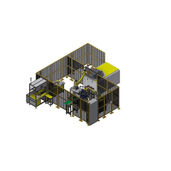 Automated Loading And Unloading And Labeling Equipment For Injection Molding Of