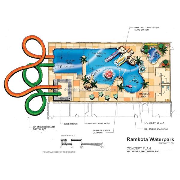 Aqua Park Customized Water Slide Hot Dipped Galvanized Steel 6-8mm Thick Fiberglass One-Year Warranty With 3D Design