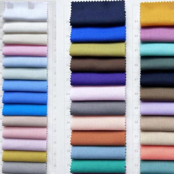 School Uniform Poplin Cotton Fabric 133X72 100% Cotton 40SX40S 120GSM Woven