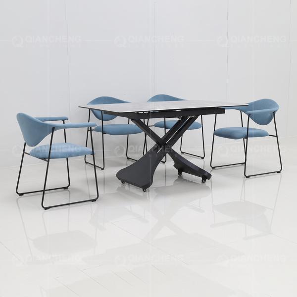 Buy 120x80x75cm Modern Rectangular Dining Tables Extending With 4 Chairs at wholesale prices