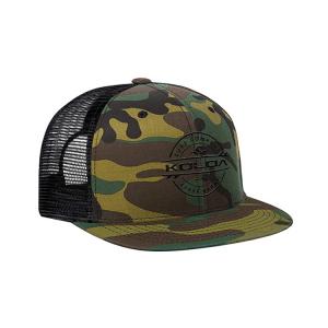 China Camouflage Flat Brim Awesome Trucker Hats For Hip Hop Dance on sale