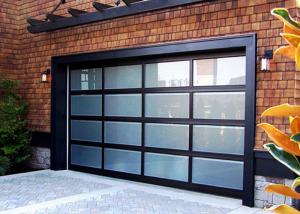 Quality Modern Aluminum Industrial Garage Doors Present Contemporary Elegance With Sleek Lines for sale