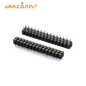 Quality ST Type Double Row Connector 2.54 Mm Beryllium Copper Socket Pin Header Pcb for sale
