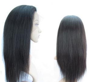 Quality 12 Inch Real Natural Straight Human Hair Wig Kinky Straight Tangle Free for sale