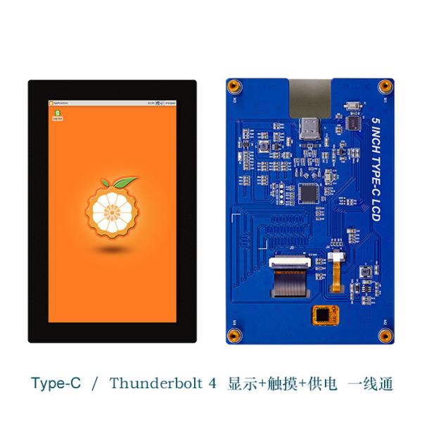 5 Inch TFT LCD Display Module With PCBA , TYPE-C Interface, 720X1280 Resolution