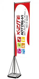 China Outside Feather Flag Banners 5M Aluminum Flag Pole 80 * 280 CM Graphic Size on sale