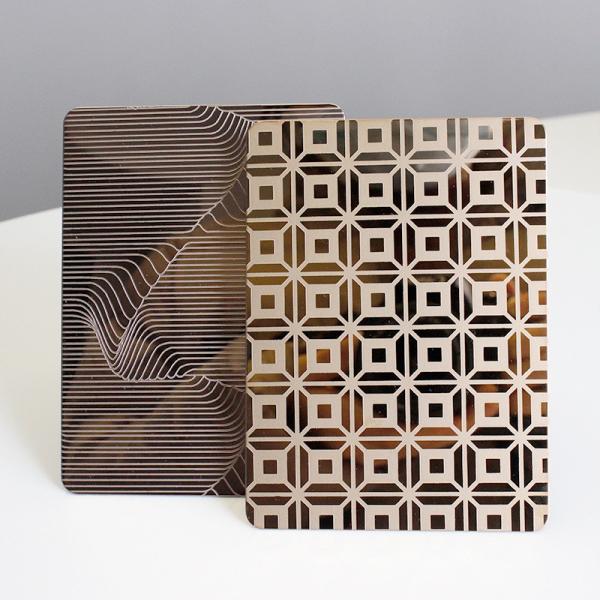 Mirror Etched Stainless Steel Wall Cladding Sheet For Decoration