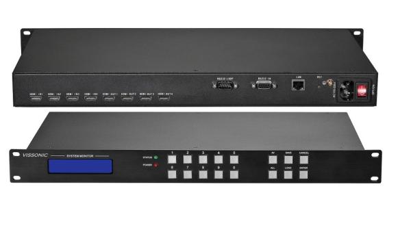 Buy HDMI 4x4 Seamless Matrix Switcher Scaler Self - Adaptive 10M/100M Ethernet Rate at wholesale prices