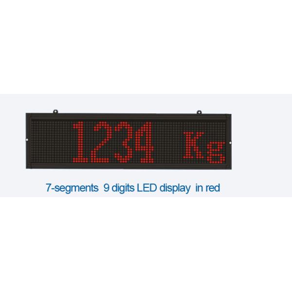 Large Digital Display Board 7 Segments 9 Digits Crane Hoist Load Weighing Scoreboard