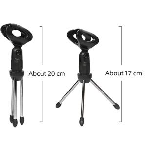Double Mesh 360 Degree 17cm Microphone Stand With Pop Filter