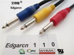 Right Angle Custom Wire Assemblies , Data 8p / 8c Cat5 Network Cable Rj45