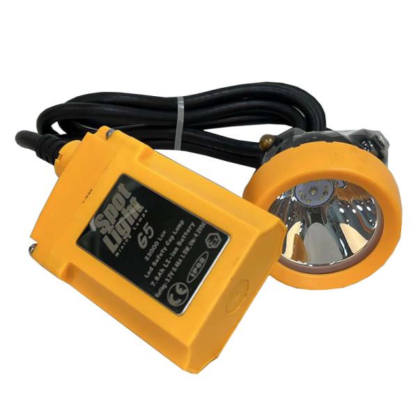 IP68 Rated Heavy Duty Miner's Headlamp 20000 Lux High Lumen 7800mAh Large Capacity Battery