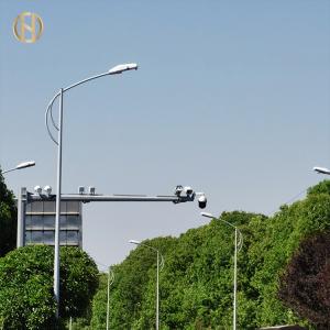 Quality 12m Single Arm Street Light Pole Ip65 Galvanized Street Light Pole for sale