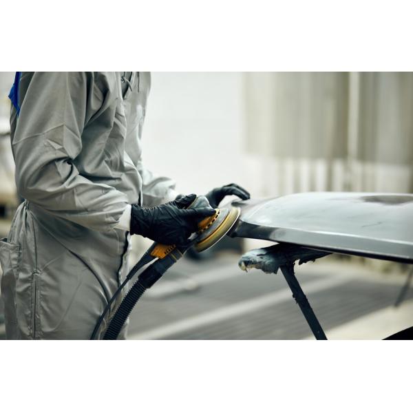 6inch car putty Sanding Discs Hook And Loop film polyester substrate green