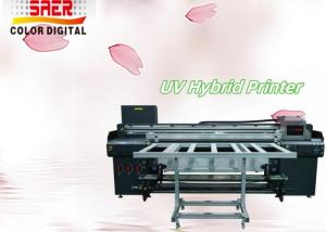China Large Format UV Printer Machine Manufacturer Led UV Hybrid Printer Roll To Roll Flatbed Printer For Rigid & Flexible Material on sale