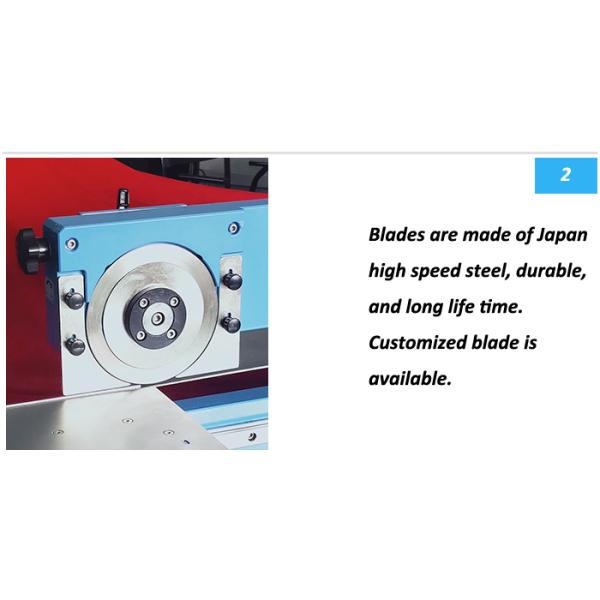 Manual V Cut PCB Depaneling Machine FR1 With Circular Blade Depaneler