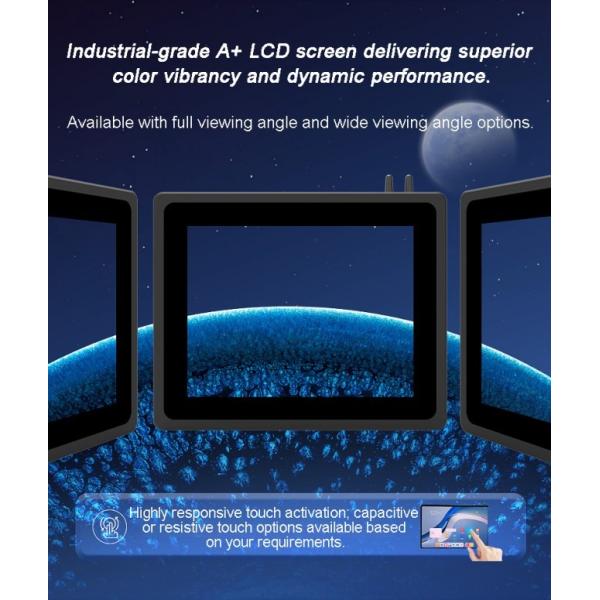 13.3 inch Direct Sale Low Power Consumption Control Computer HDMI Reliability Embedded Industrial-grade Touch Screen Monitor