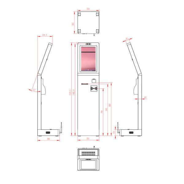 Android Advanced Self-Service Digital Ordering Station for Quick-Service Restaurants