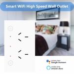 Glomarket Smart Wifi Wall Socket Plug Customized Built In Independent Switching