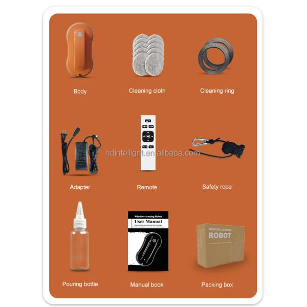 App-Controlled and Fast Huidi's 2024 Robotic Window Washer with 3 Mins/m2 Clean Speed