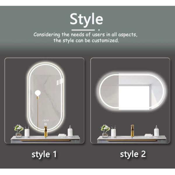 Silver Lenses Material Touch Control Led Retail Beat-room Mirror for Home Bathroom