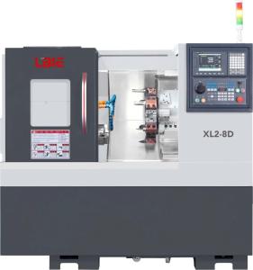 China Slant Bed CNC Turret Lathe With C Axis Live Tooling Collet Chuck on sale