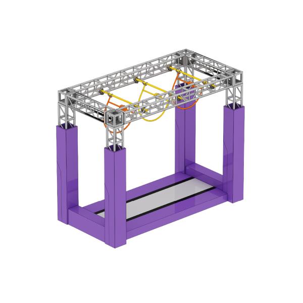 Intermediate Ninja Course with 15 Modules for Sports Centers