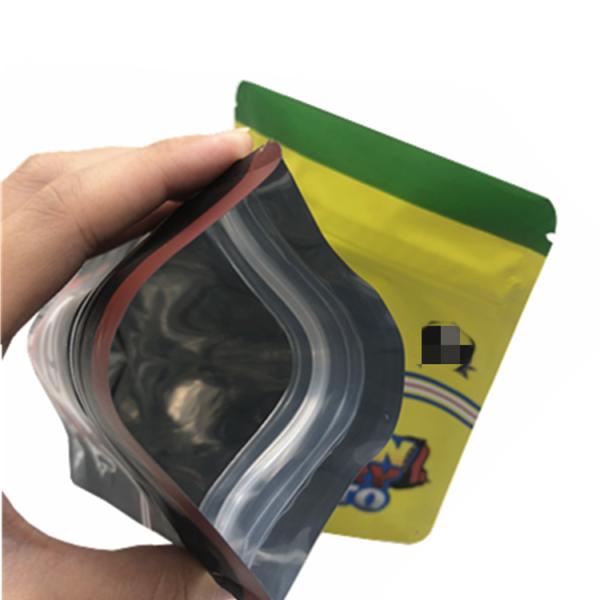 Doypack Digital Printed Stand Up Pouches FDA Soft Touch Mylar Bag