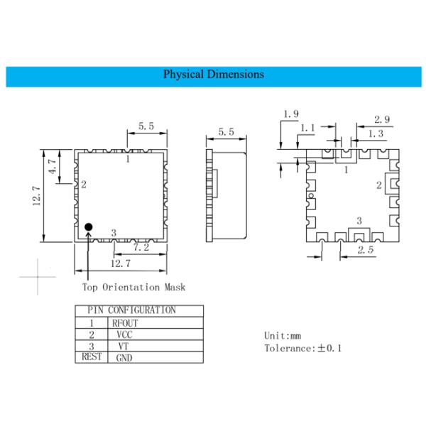 Surface Mount Module Coaxial Resonator Oscillator Voltage-Controlled Oscillator 2680-2700MHz Other Manufacturing Date Code