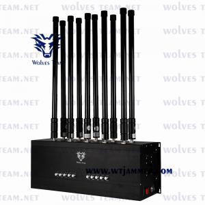 Quality 3G 4G 5G Cell Phone Jammer 800-2600MHz Metal Housing Omni Antennas Gain 7-9dBi for sale