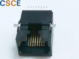 China Tab Down SMT RJ45 Connector 8P8C Unshielded 1 X 1 Port UL Certification on sale