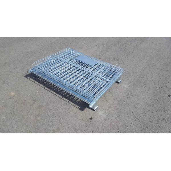 Warehouse Mesh Box Foldable Wire Container Foldable Stackable