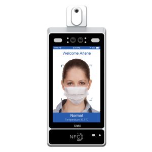 China 0.7m Face Recognition Temperature Measurement Device on sale