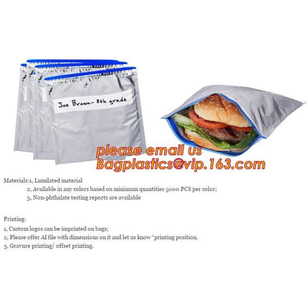 reflective Thermal Plastic handle portable aluminum epe foam Insulation bag cool bag,aluminum film lunch Thermal food pi