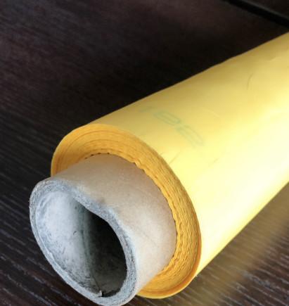 Buy Yellow 100% Polyester Screen Printing Screen Mesh Rolls Customized Width at wholesale prices