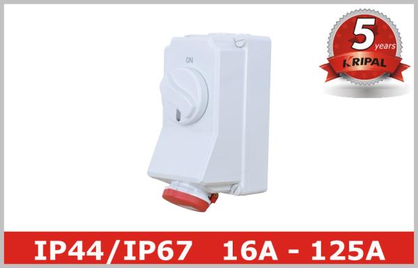 Buy IEC CEE Power Distribution Interlocked Socket with Machanical Switch at wholesale prices
