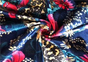 Quality Elastic Spandex Velvet Fabric Brushed Printed Stretch Velour Fabric Custom Size for sale