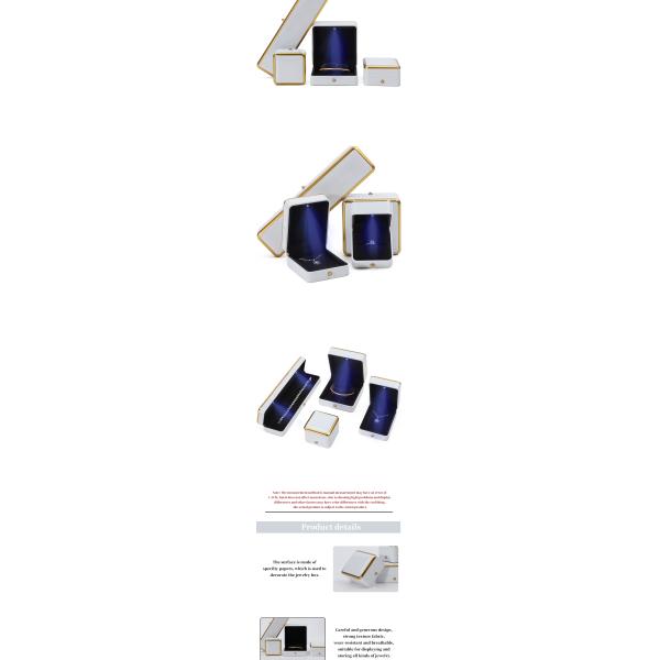 High End Luxury Light Up Jewelry Box Jewelry Storage Case With Soft Velvet Interior