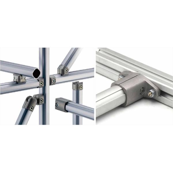 Material Rack System Made From The Third Generation Lean Pipe Aluminum Alloy Tube Assemble Cart Hand Trolley