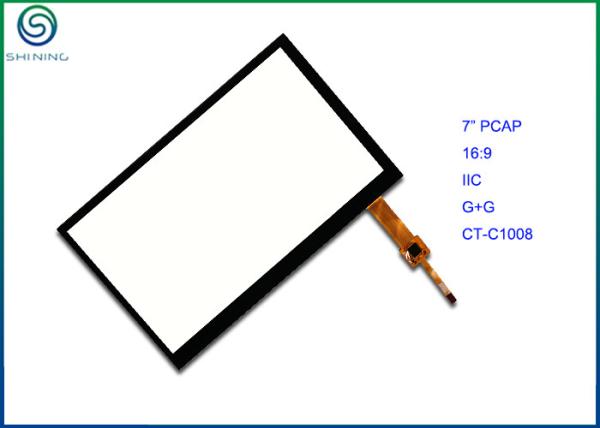 Buy IIC Interface PCAP Projected Capacitive Touch Screen , 7" Touch Panel With Aspect Ratio 16:9 at wholesale prices
