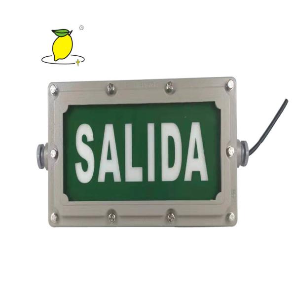 Buy Explosion Proof LED Emergency Lighting Fire Exit Signs With Twin Spotlight at wholesale prices