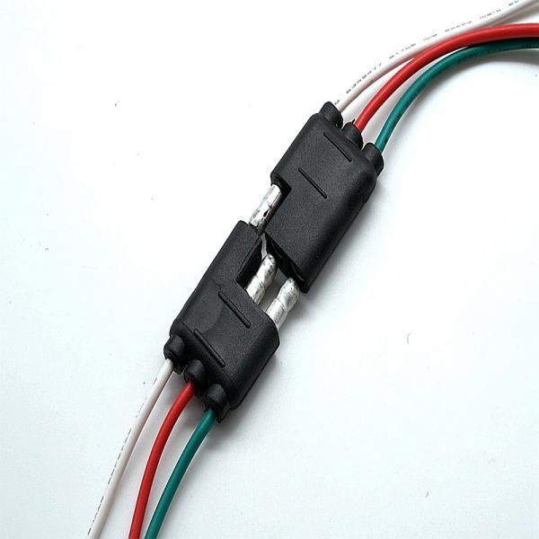 4.5 Bullet Terminal-F/M 64859 3 Way Flat Complete Trailer Connector Light Wire Cable Harness